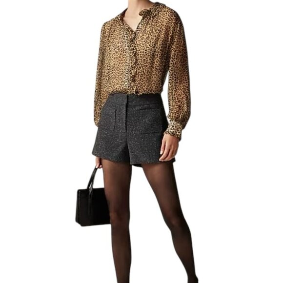 NWT JCrew Leopard Print Blouse Shirt Size 2 - Picture 2 of 5